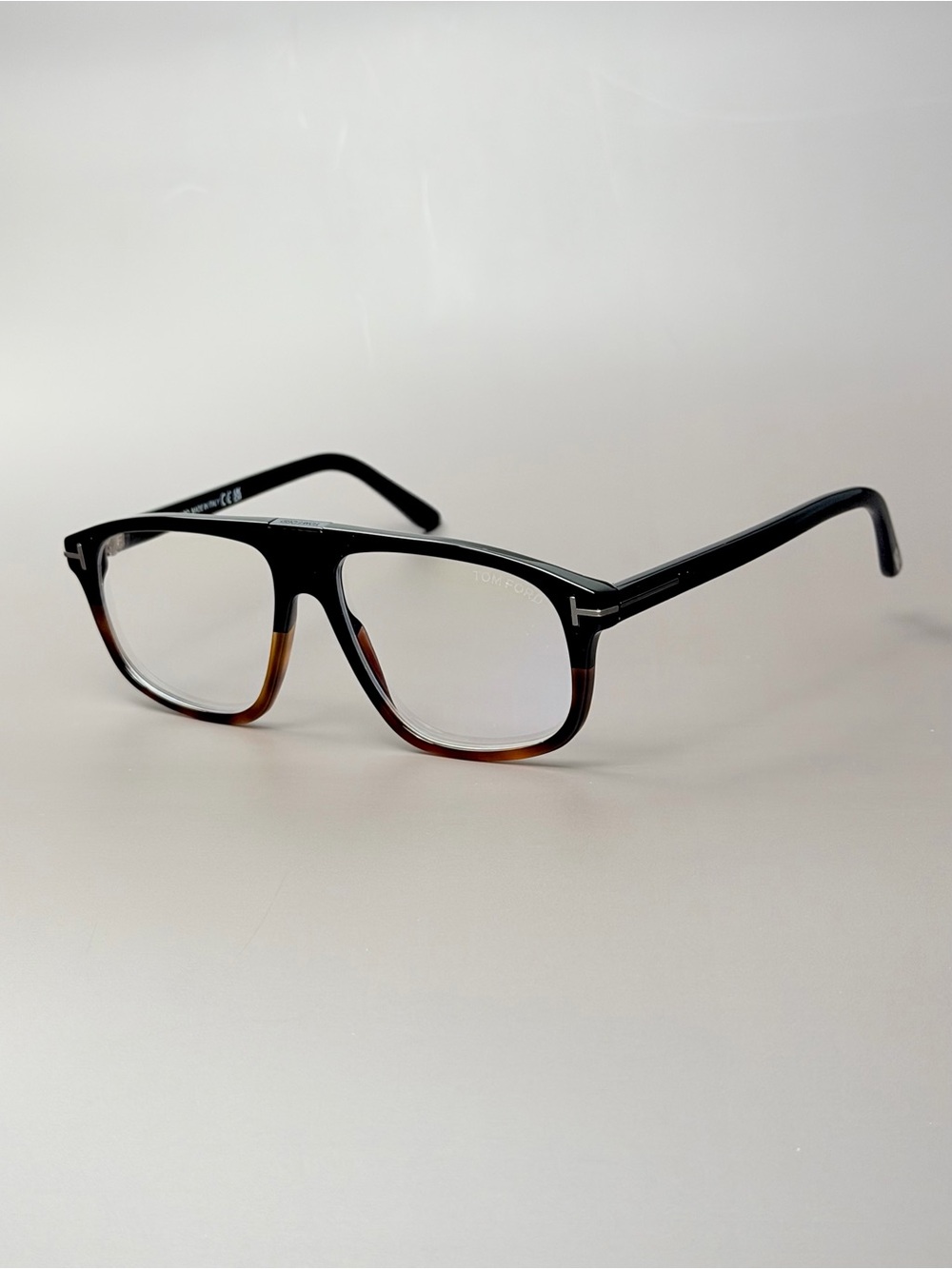 Tom Ford TF 5901 B N 056 Top Black and Brown bottom Frames NWT Wide fit